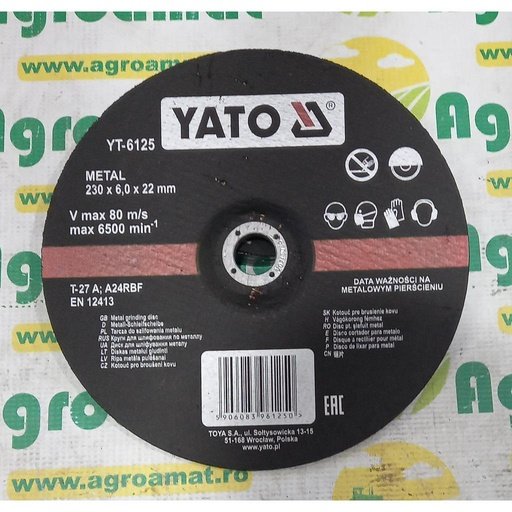 [AMAT1-36859] Disc Slefuit Metal 230x6x22mm