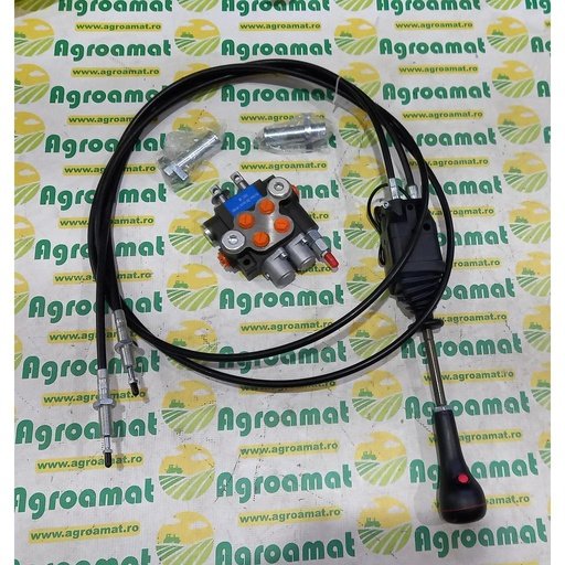 [AMAT1-36870] Distribuitor Hidraulic 2P40 cu Joystick si Cablu Comanda 2.5m