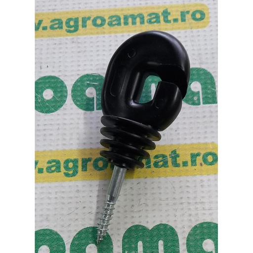 [AMAT1-37872] Izolator Canelat Negru 5.9mm