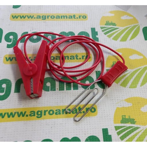 [AMAT1-37893] Cablu de Jonctiune cu Clema Crocodil Rosu