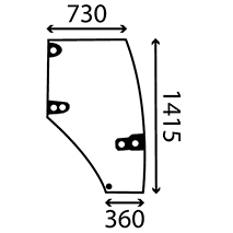 [AMAT1-09716] Portiera Sticla Dr. 192004A6